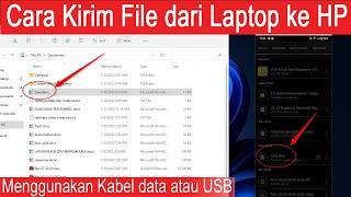 cara mengirim file dari laptop ke hp dengan kabel data