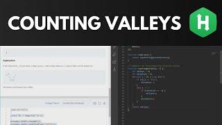 HackerRank Counting Valleys - Solution Walkthrough (JavaScript)