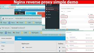 Nginx reverse proxy simple demo -  accessing local ip  with custom domain simple demo