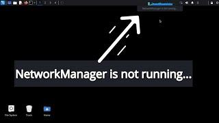 Kali Linux, How to fix Network Manager is not running