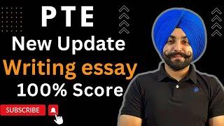 PTE writing essay template new updates ( Gurwinder Sir )