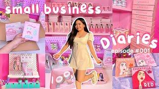  small business diary vlog a day in my life: planning my small business and packing cute orders