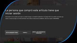 ERROR La persona que compró este artículo debe iniciar sesión | SOLUCIÓN - JUEGO DE XBOX NO INICIA