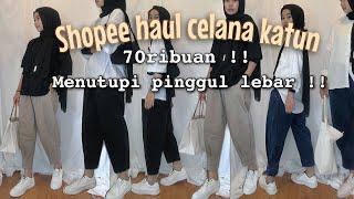 SHOPEE HAUL CELANA KATUN | CELANA BALON | MENUTUPI paha lebar | kakpit channel