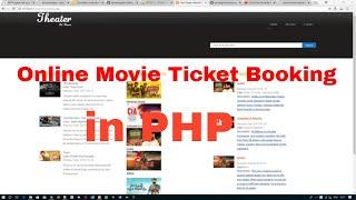 Online Movie Ticket Booking System in php