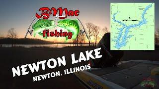 Bmac fishing catches some BIG ONEs on Newton Lake in the cold! PART 1