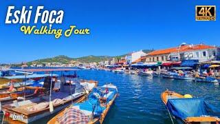 Walking Tour in The Coastal Town of Eski Foça in Izmir, Turkey - 4K (2023)