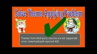 "themes from third party sources not supported"' "'Error""  solve without root