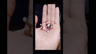 miniature crochet dog  dollhouse miniature, custom toy #amigurumi #crochet #handmade #miniature