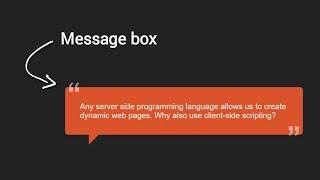 How To Make A Message Box In HTML and CSS | Veda Code