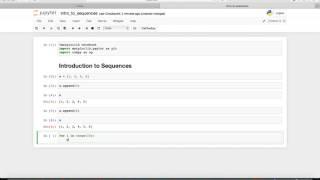 Introduction to Sequences with Python