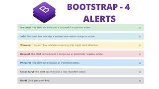 Alerts in Bootstrap in Hindi || Bootstrap 4 Tutorial for beginners in Hindi - 12 #alert #bootstrap