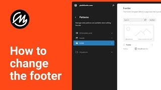 WordPress how to change footer