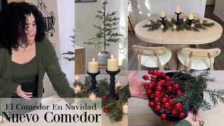 Navidad Decoración Muy Tradicional Cambio De Look En El Comedor #HomaryChristmasJoy