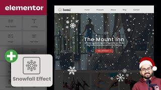 Elementor’s Falling Snow Effect - Christmas Website