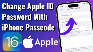 How To Reset Apple ID Password With iPhone Passcode | Change Apple ID Password With Passcode iOS 16