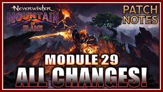 NEW UPDATE: All Changes & New Content with Module 29 Launch! - Mountain of Flame! - Neverwinter M29