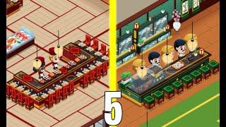 Idle Restaurant Tycoon! MAX LEVEL Sakura Spring, Tea Room, Sushi Bar, Vip Bar EVOLUTION! Part 5