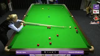 Wendy Jans vs Ksenia Zhukova - World Women's Snooker Championship Group Stages (June 2019)