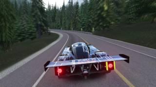 Assetto Corsa: Lake Louise, Canada free roam in Sauber Mercedes C9