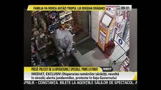 Polițist prins la furat în supermarket. Totul a fost filmat