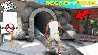 Franklin Find The Top Secret Tunnel Outer Side His House in GTA V