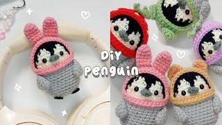  Crochet Cute Penguin Tutorial | Penguin with Hats 