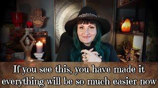 If you see this you have made it, things will be much easier now -  tarot reading