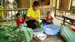 Single Mom - Banh Chung Package Goes to the market sell, Cooking, Gardening | Lý Thị Ngoan