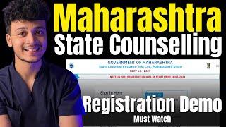 Maharashtra State Registration Form Filling Demo for NEET UG 2023 Counselling | Raj Bhosle