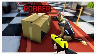 Playing a Cops and Robbers game with Idiots