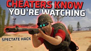 CHEATERS KNOW YOU'RE WATCHING THEM - Evidence of "spectate hack" - PUBG