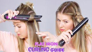 How To Curl Hair With a Flat Iron!