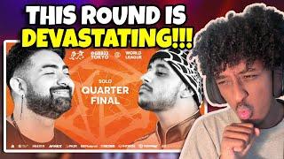 Yolow Reacts | MR. ANDROIDE  vs ABO ICE  | GRAND BEATBOX BATTLE 2023 | Solo Quarter Final