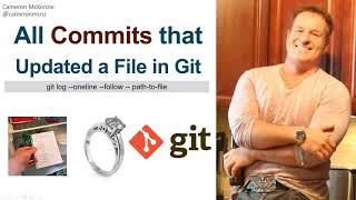 How to List all Git Commits for a File