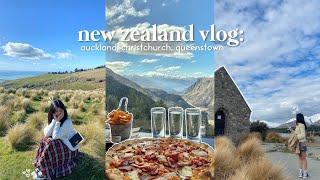 new zealand travel vlog: south island trip, campervan, auckland, christchurch, queenstown!