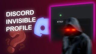 Make your Discord Profile COMPLETLY invisible [Name, Avatar & Banner] 2023