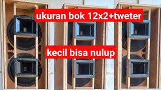 ukuran bok 12x2+tweeter bisa mbalap