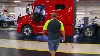 Сборка грузовиков Volvo в США / Assembly of Volvo trucks in the USA