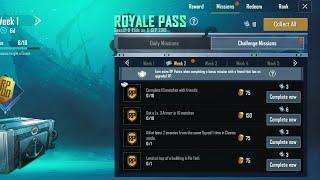 Season 8 Week 2 Missions Unlocked EZ Licence - Elite Royal Pass - PUBG Mobile