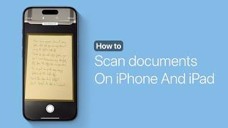 How To Scan Documents On iPhone or iPad