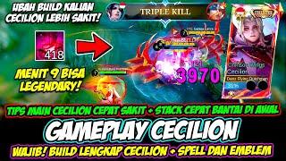 TIPS HERO CECILION CEPAT SAKIT + TRIK CECILION STACK CEPATBUILD CECILION TERSAKITGAMEPLAY CECILION