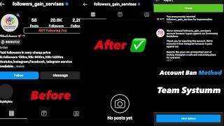 How To Ban Instagram Verified Account  Permanently In 10 Minutes 100 % Working Method #instagram