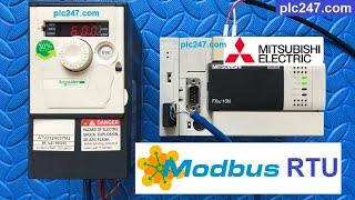 ATV312 Schneider "Modbus RTU" FX3U Tutorial