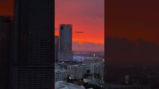 Sunset from place in DTLA #sunset #LA #dtla #views #cali #city #paid2shoot #luxury