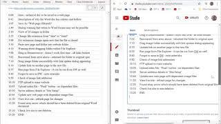 Add a log of event times to your YouTube video from a OneNote table