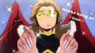 Hawks being the icon he is…