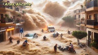 Heavy rain in the province of Alicante, chaos in the municipality of Altea due to flooding