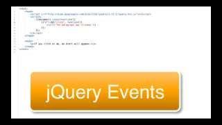 How to use jQuery Events