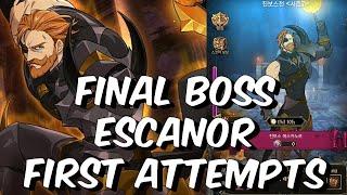 Final Boss Escanor - First Attempts & Testing! - Seven Deadly Sins: Grand Cross